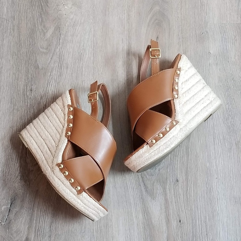 Steve Madden Elinna Espadrille Wedge Studded 10 - Picture 2 of 8